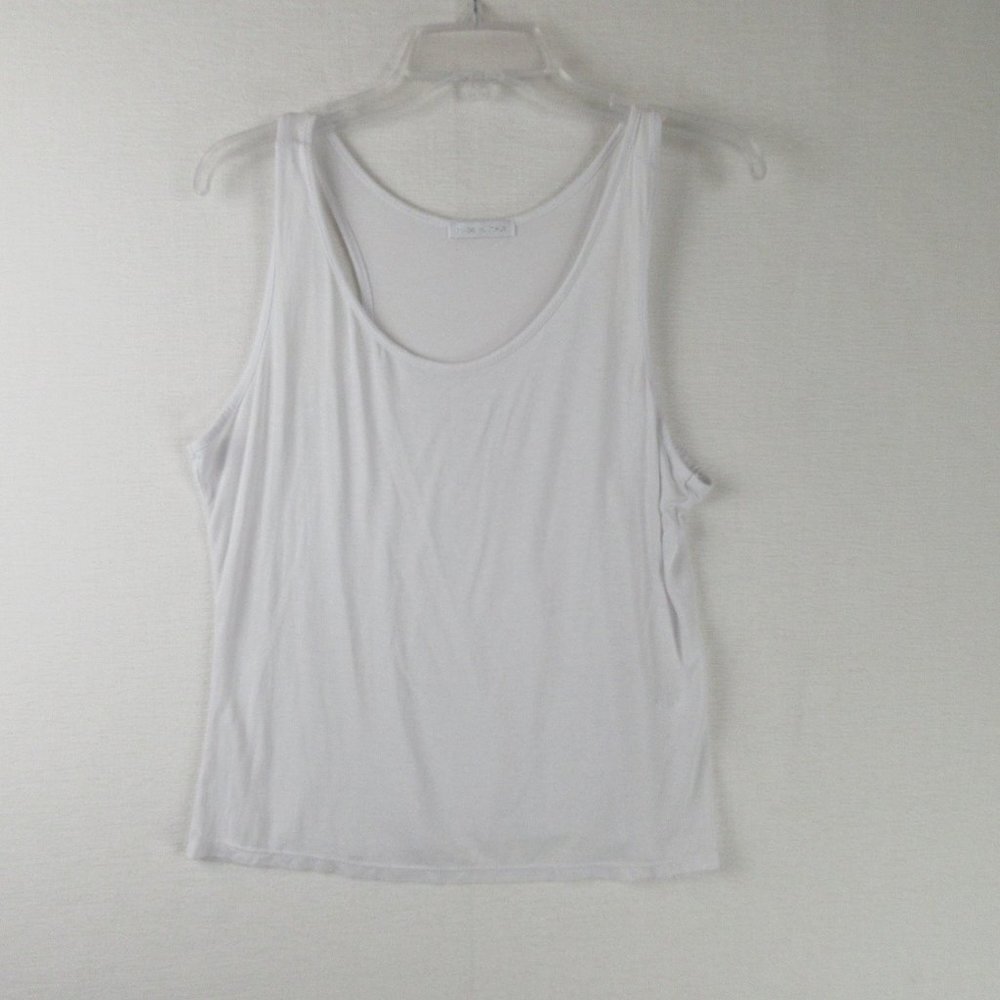 Made in Italy Classic White Racerback Tank Size L